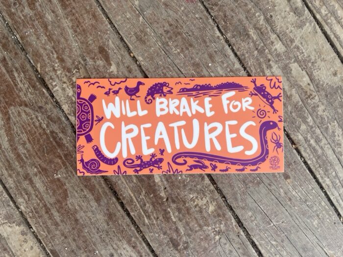 Will Brake for Creatures Bumper Sticker - Image 16