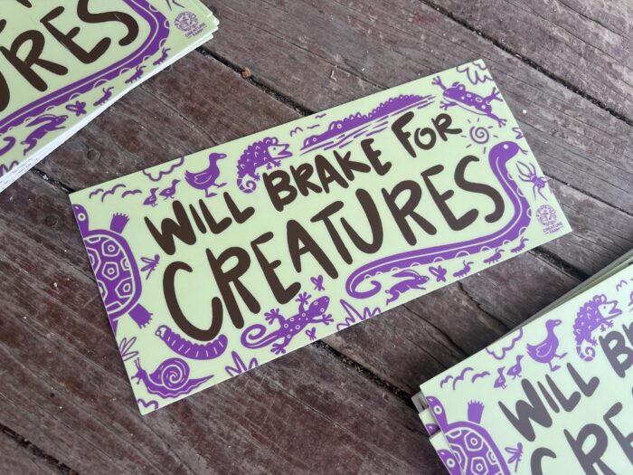 Will Brake for Creatures Bumper Sticker - Image 15