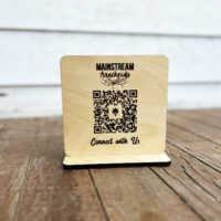 Wooden CUSTOM QR Code Signs (Payment, Social Media, Website, & More!) - Image 9