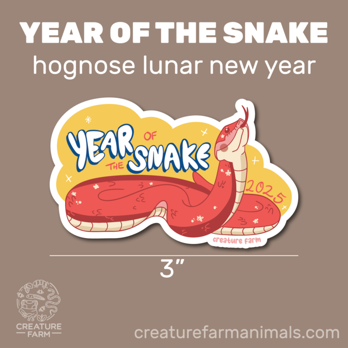 Year of the Snake | Hognose 3" Vinyl STICKER